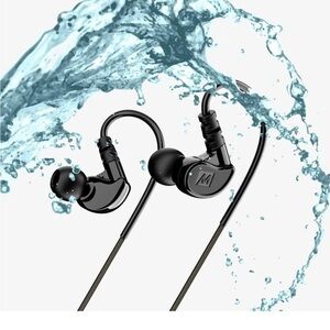 MEE M6 In-Ear Sport memory wire and C type Headphones and case
